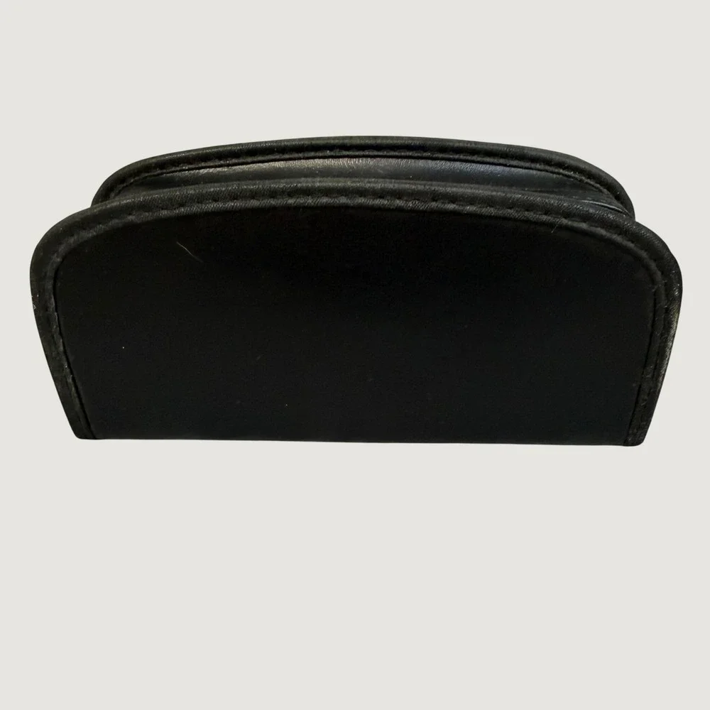 Ray-Ban Black Leather Sunglasses Case Zippered Hard Shell Eyewear Protector